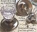 BRUSHED NOCKEL & CRYSTAL GLASS FINEST Passage KNOB SET ready to install in modern doors