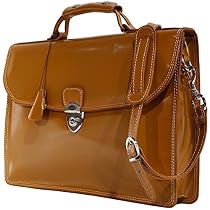 Floto Milano Limited Leather Briefcase in Tan
