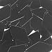 Black Shiny Metallic Sequin Long Diamond 1.75 inch Couture Loose Paillettes. Made in USA.