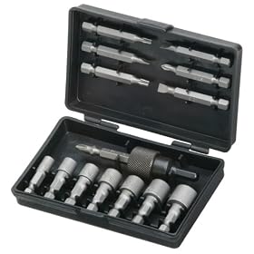Smith and Wesson SW1064 Nut Driver and Bit Set, 15-Piece