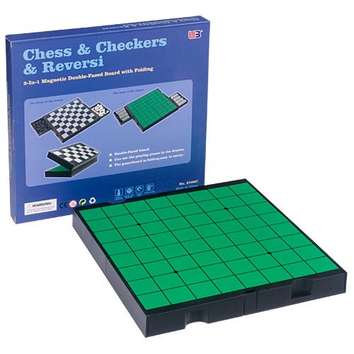 Order 3 in 1 Travel Chess, Checkers and Reversi Set
