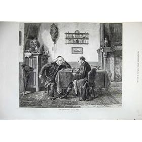 1874 мужчин шахматистов настольной игры дома изобразительного искусства распечатать