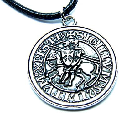 Knights Templar Commemorative Seal Pendant; Military Amulet Medallion
