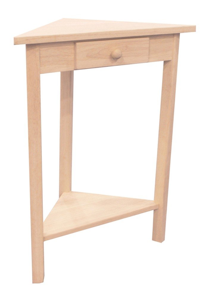 Amazon.com: Home Star Merlot Collection Corner Table: Furniture ...