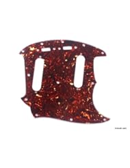 Single Detail Page Misc: 4 Ply Guitar Pickguard Fits Fender Mustang Classic Series -Tortoise Dark (B74) - mLaval