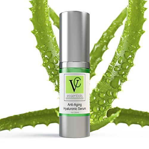Luxury Anti-Aging Hyaluronic Acid Cream by VC Essentials | Slow the Effects of Aging With the Most Concentrated Hyaluronic Acid Cream on the Market - Advanced Vegan Formula Containing Beta Carotene, Aloe Vera, Cucumber Extract, Chamomile, and More - More Concentrated Than Any Existing Skin Cream - Alcohol, Parabens, and Sulfate Free - Herbal and Aloe Scented - Safe for All Skin Types - 100% Refundable, Open or Not - 30 ml