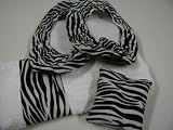 Zebra Stripe Fabric Shoe Cover Rosin Bag Towel Set