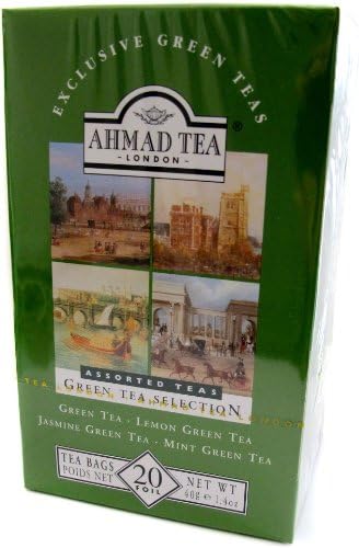 Ahmad Assorted Teas - Green Tea Selection - 20 tea bags