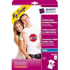 Avery Zweckform MD1002 T-Shirt Folie f�r helle Textilien DIN A4 10 Blatt