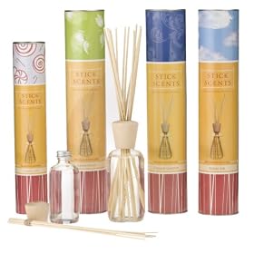Stick Scents Diffuser Set: Green Apple (8.0 oz.), English Garden (8.0 oz.), Fresh Air (8.0 oz.) and Candy Cane (4.0 oz.)