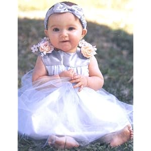 Infant Baby Girl Formal Party Silk Top Dress #302