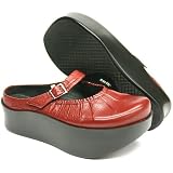 Earth Vanessa Rosso Butter Calf Platform Shoes Women by Earth