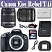 Canon EOS Rebel T4i 18.0 MP CMOS Digital Camera with 18-135mm EF-S IS STM Lens & EF-S 55-250mm IS II Lens+ 16 GIG Memory Card
