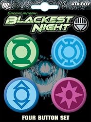 Green Lantern Blackest Night Good 4 Piece Button Set
