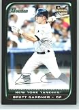 2008 Bowman Draft Baseball Cards # BDP18 Brett Gardner (RC - Rookie Card) New York Yankees - MLB Trading Card in a Protective Display Case