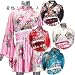 ドレス着物ドレスミニドレスフレアー型セクシーミニ浴衣としても!Aラインイベントコスプレダンス祭ヨサコイソーランショーホワイトピンクブラックレッドブルーSeduce20070729