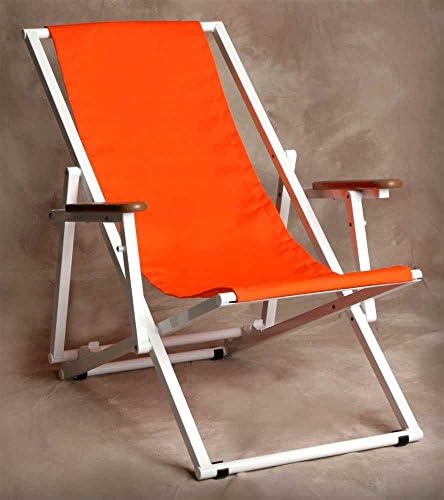 Key West Orange Multi-Position Lounge w Arms