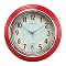 Retro Kitchen Wall Clock - Red