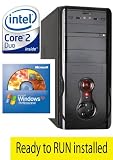 Produkt-Bild: PC - "A-Dis WIN XP Pro" (Dual) - DualCore! INTEL E6500 (2x2,93Ghz) , 500GB SATA, 2048MB DDR3 1333 Arbeitsspeicher, VGA INTEL GMA X4500 Grafikkarte, 22x DVD Brenner Multi Format Dual Layer , CardReader, 5.1 Sound, LAN, Windows XP PROFESSIONAL installiert incl. Lizenz und Handbuch und CD - MIT 24 MONATE VORORT SERVICE - CASE 2105 ELITE