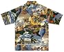 Reyn Spooner "Trans Pacific" Silk Hawaiian Aloha Shirt