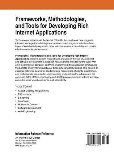 Frameworks, Methodologies, and Tools for Developing Rich Internet Applications (Advances in Web Technologies and Engineering (Awte))の表紙