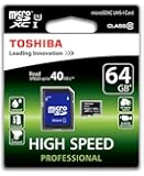 Toshiba SD-C064UHS1(6A 64GB Class 10 UHS-1 MicroSDXC Card