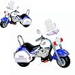 MiniMotors White Harley Toy Tricycle w/ REAL electric motor