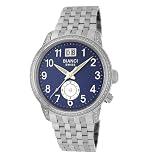 Roberto Bianci Mens Diamond Dual-Time Zone Date Watch #1856DIA_BL by Roberto Bianci