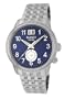 Roberto Bianci Men's 1856DIA_BL Diamond Dual-Time Zone Date Watch