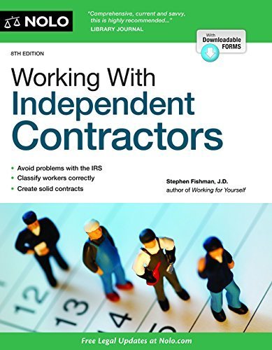 Working With Independent Contractors by Fishman, Stephen (July 30, 2014) Paperback