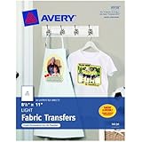 Avery T-shirt Transfers for Inkjet Printers for light-colored, 8.5 x 11 Inches, Pack of 18 (08938)