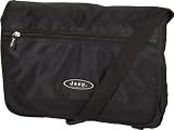 Black Mens Messenger Bag - Genuine Jeep shoulder messenger bag for men - Mens fabric shoulder bag