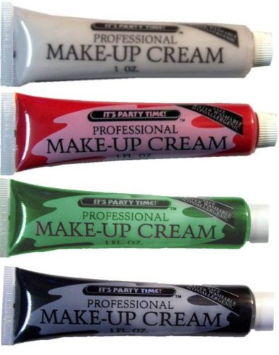 Makeup Cream - Face Paint Profesional Quality Theatrical Halloween Costume Accessory (White)