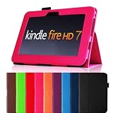 Fintie (Magenta) Slim Fit Leather Case Cover Auto Sleep/Wake for Kindle Fire HD 7" Tablet (will only fit Kindle Fire HD 7") - Multiple Color Options