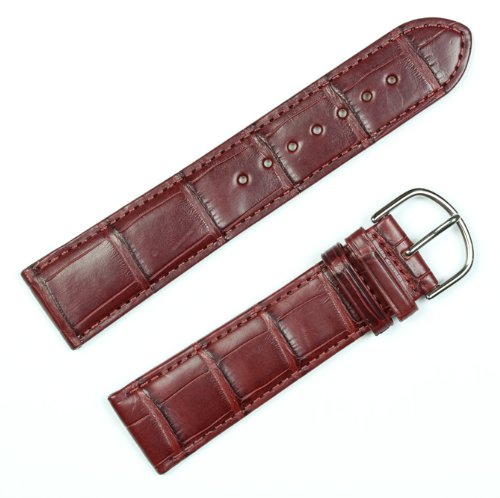 Genuine Alligator Watch Band - Brown 16MM