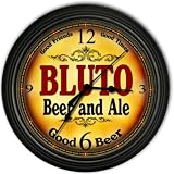 Bluto 's Beer and Ale Black Cascading Pub Style Wall Clock