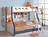 Bett Kinderbett Hochbett Winnie blau