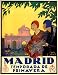 MADRID TEMPORADA DE PRIMAVERA FLOWERS SPRING TRAVEL TOURISM SPAIN SMALL VINTAGE POSTE...