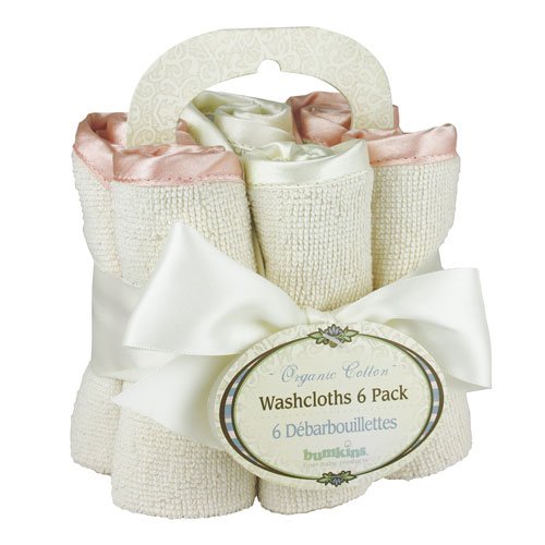 Bumkins Organic  Washcloth Pack Rose