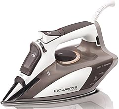 Rowenta DW5080 Focus Auto Shut Off 400-Hole Stainless Steel Soleplate Steam Iron,1700-Watt, Beige