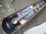 Black Fretless Acoustic Bass