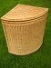 Rattan Eckwäschekorb Wäschekorb 45x45x65cm