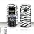 White with Black Stripes ZEBRA Case Cover for Brand LG LX260 Rumor LX-260 Protective Cell Phone Hard SNAP-ON