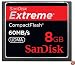 Sandisk 8GB Extreme CF memory card - UDMA 60MB/s 400x (SDCFX-008G-P61, Retail Package)
