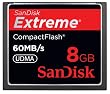 Sandisk 8GB Extreme CF memory card - UDMA 60MB/s 400x (SDCFX-008G-P61, Retail Package)