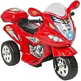 Best Choice Products Kids Ride On Motorcycle 6V Toy Battery Powered Electric 3 Wheel Power Bicyle, Red