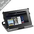Acase(TM) Kindle Fire High Quality Premium Slim Leather Case Folio with built-in Stand for for Kindle Fire Full Color 7" Multi-touch Display, Wifi (Black)