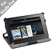 Acase High Quality Premium Slim Leather Case Folio with built-in Stand for Kindle Fire Full Color 7" Multi-touch Display, Wifi (Black)