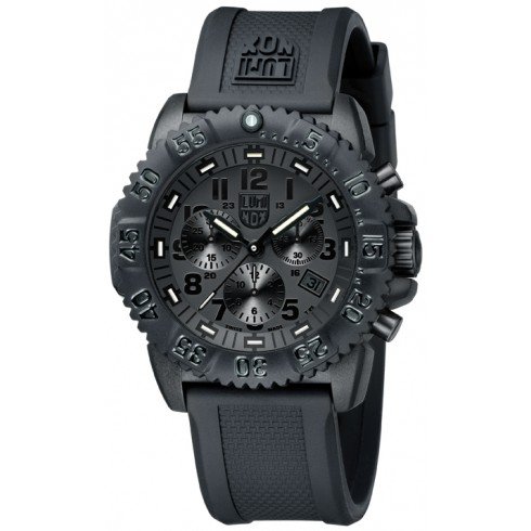 Luminox Rubber Strap Black Dial Men's Watch - 3081.BO