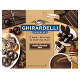 Ghirardelli Chocolate Candy Making and Dipping Bar, Double Chocolate Flavor, 12-Ounce Boxes (Pack of 4)